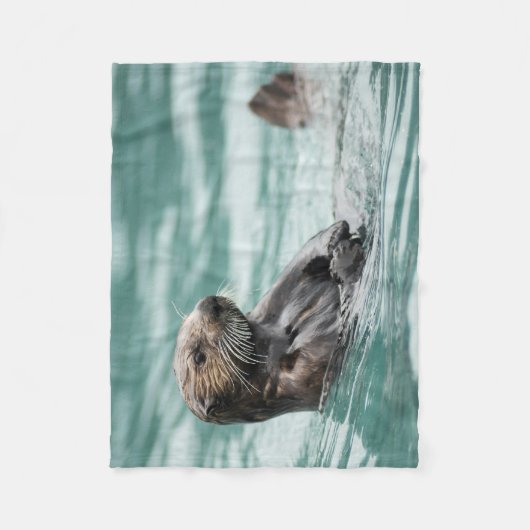 Zee bekijken otter fleece deken (Voorkant)