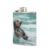 Zee bekijken otter heupfles (Links)