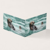 Zee bekijken otter kaart (Buitenkant)