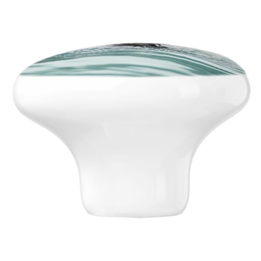 Zee bekijken otter keramische knop (Zijkant)