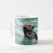 Zee bekijken otter koffiemok (Voorkant links)