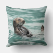 Zee bekijken otter kussen (Achterkant)