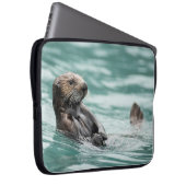 Zee bekijken otter laptop sleeve (Voorkant Rechts)