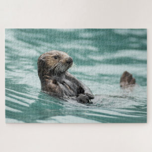 Zee bekijken otter legpuzzel