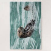 Zee bekijken otter legpuzzel (Verticaal)