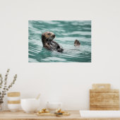 Zee bekijken otter poster (Keuken)