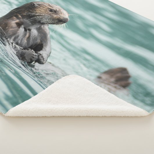 Zee bekijken otter sherpa deken (3/4)