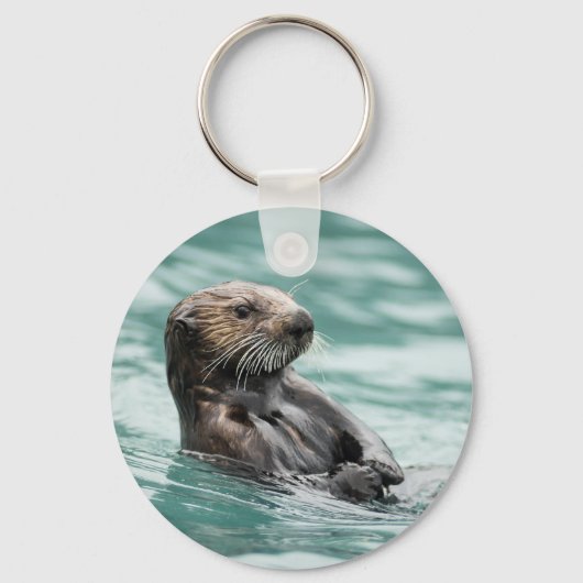Zee bekijken otter sleutelhanger (Voorkant)