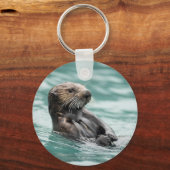 Zee bekijken otter sleutelhanger (Voorkant)