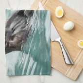 Zee bekijken otter theedoek (Quarter Fold)