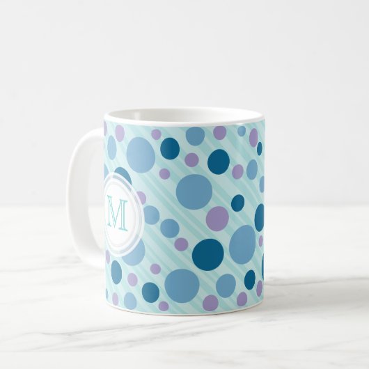 Zee belletjes Monogram Mok (Voorkant links)