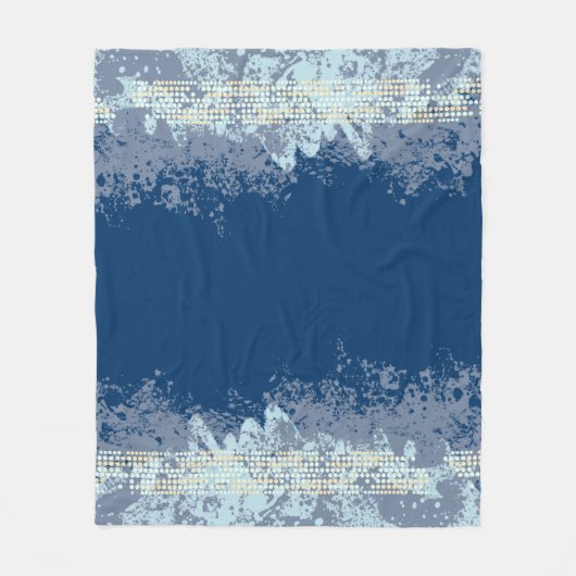 Zee betonnen strandtonnen gooien patroon fleece deken (Voorkant)