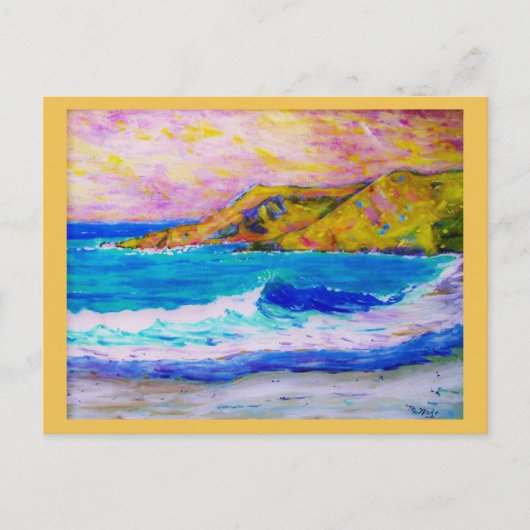 zee, bevroren briefkaart (Voorkant)