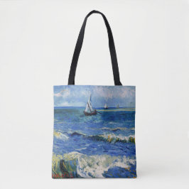 Zee bij Les Saintes Maries de la Mer, Van Gogh Tote Bag
