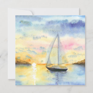 Zee bij zonsondergang