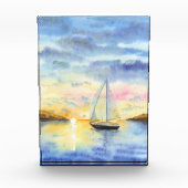 Zee bij zonsondergang fotoblokken (Voorkant)