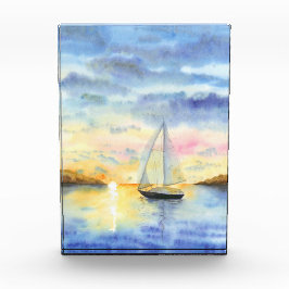 Zee bij zonsondergang fotoblokken