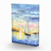 Zee bij zonsondergang fotoblokken (Rechts)