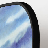 Zee bij zonsondergang pickleball paddle (Links Detail)