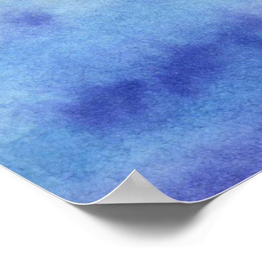 Zee bij zonsondergang poster (Hoek)