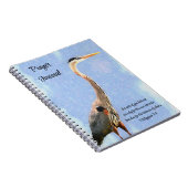 Zee Bird Art Bible Verse Faith Prayer Journal Notitieboek (Rechterzijde)