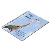 Zee Bird Art Bible Verse Faith Prayer Journal Notitieboek (Linkerzijde)