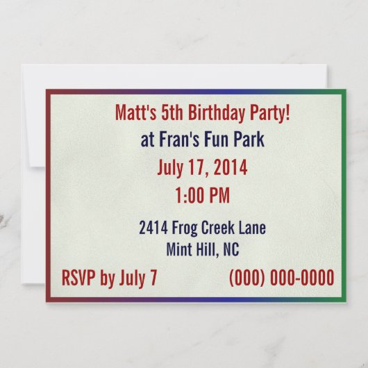 Zee - Birthday - uitnodiging (Achterkant)