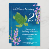 Zee - Birthday - uitnodiging (Voorkant / Achterkant)