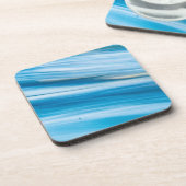 Zee blauw Abstract Bier Onderzetter (Linkerzijde)
