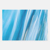 Zee blauw Abstract Inpakpapier Vel (Voorkant 3)