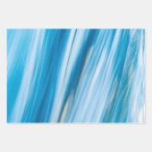 Zee blauw Abstract Inpakpapier Vel (Voorkant)