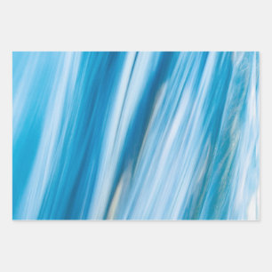Zee blauw Abstract Inpakpapier Vel