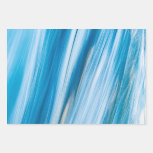 Zee blauw Abstract Inpakpapier Vel (Voorkant)