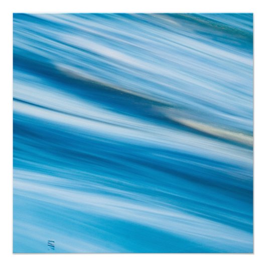 Zee blauw Abstract Perfect Poster (Voorkant)