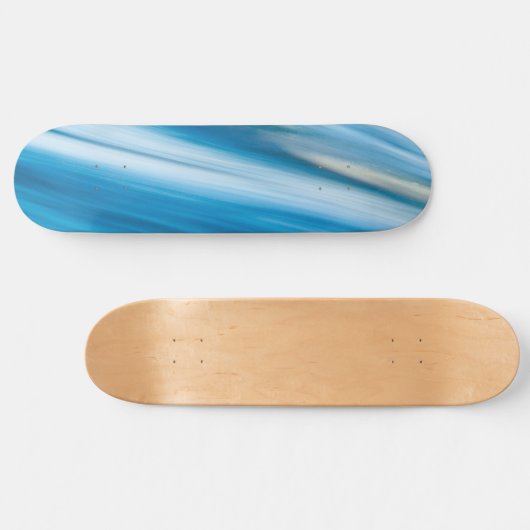 Zee blauw Abstract Persoonlijk Skateboard (Horizontaal)