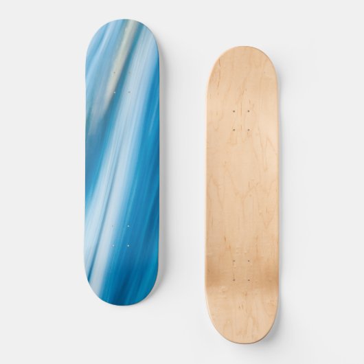 Zee blauw Abstract Persoonlijk Skateboard (Voorkant)