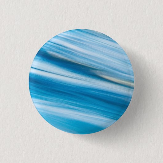 Zee blauw Abstract Ronde Button 3,2 Cm (Voorkant)