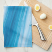 Zee blauw Abstract Theedoek (Quarter Fold)