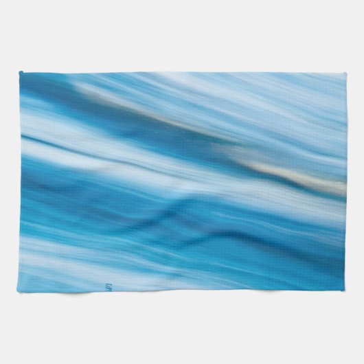 Zee blauw Abstract Theedoek (Horizontaal)
