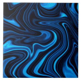 Zee Blauw Abstract vocht Tegeltje