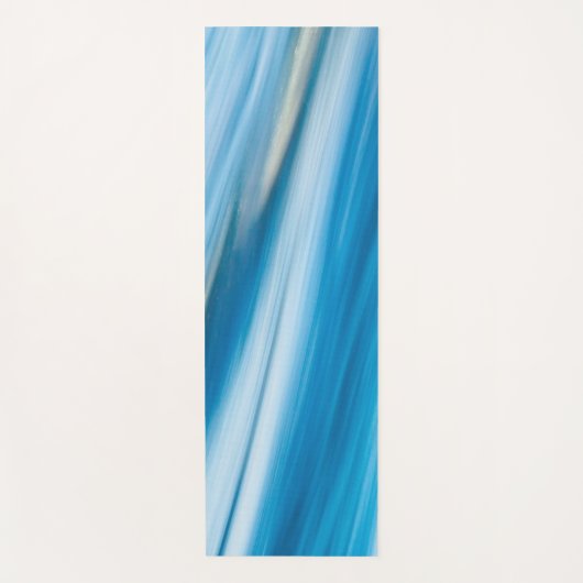 Zee blauw Abstract Yogamat (Voorkant)
