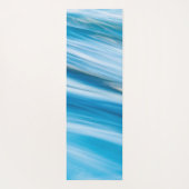 Zee blauw Abstract Yogamat (Achterkant)