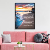 Zee blauw canvas afdruk (Insitu (Woonkamer))