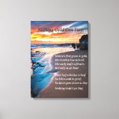 Zee blauw canvas afdruk (Voorkant)
