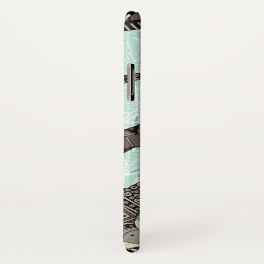 zee blauw Case-Mate iPhone case (Achterkant / rechts)