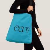 Zee blauw crossbody tas (Dichtbij)