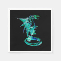 Zee Blauw Draak Oceaan Fantasie Mythisch Feest Taf