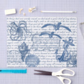 Zee Blauw en Witboek Tissuepapier (Craft)