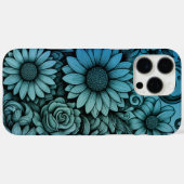 Zee Blauw Groen Daisy Bloemenillustratie Case-Mate iPhone Case (Achterkant (horizontaal))