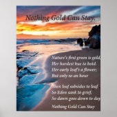 Zee blauw poster (Voorkant)